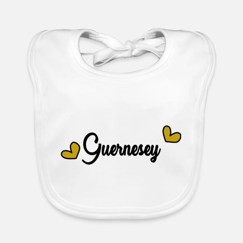 GUERNESEY.ANGLETERRE Bavoir bio Bébé