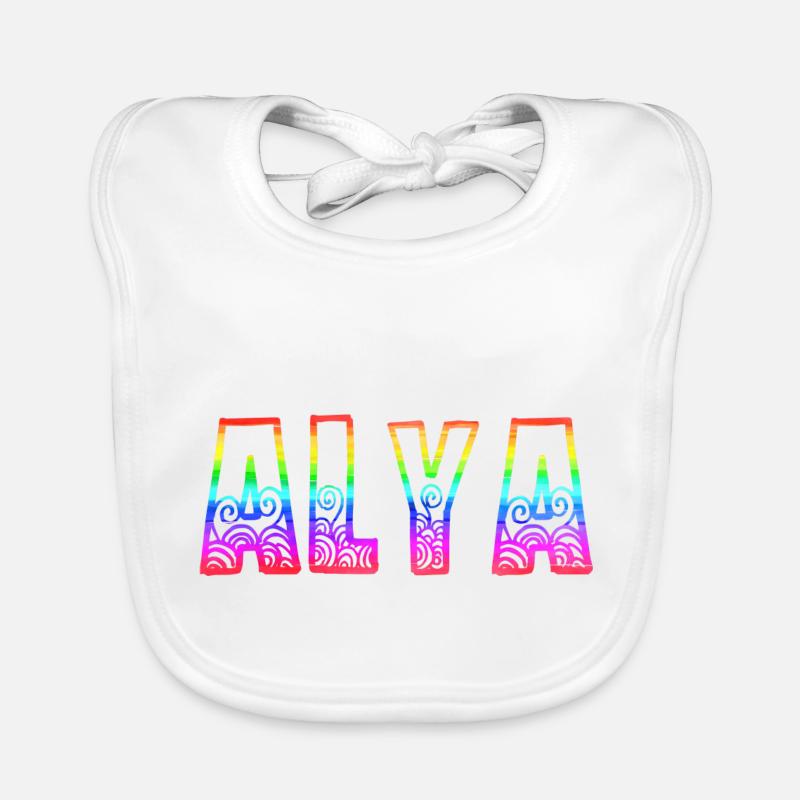 alya rs regenbogen Baby Bio-Lätzchen