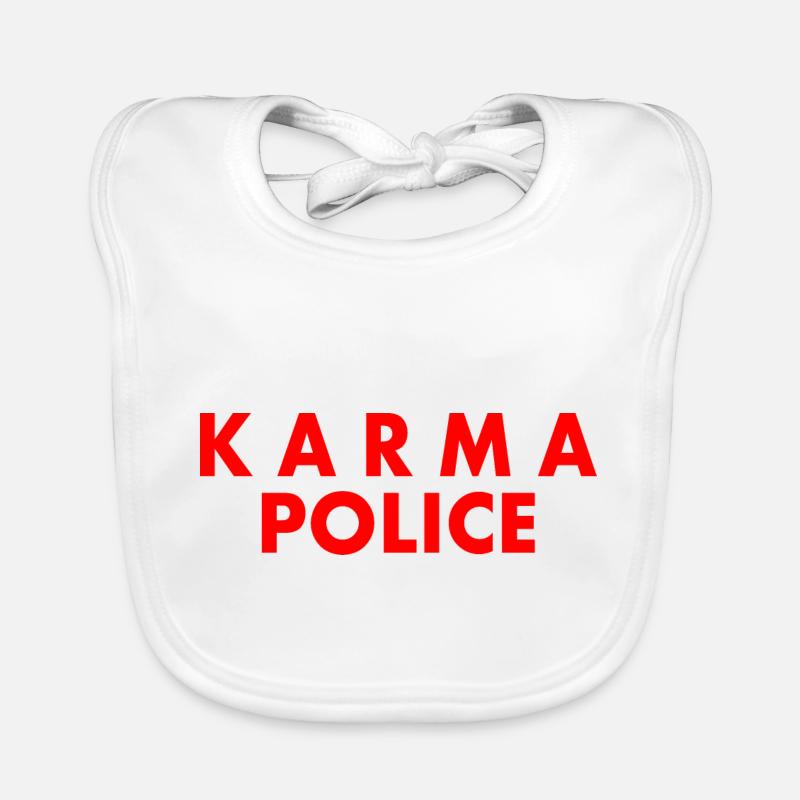 Karma police Baby Bio-Lätzchen