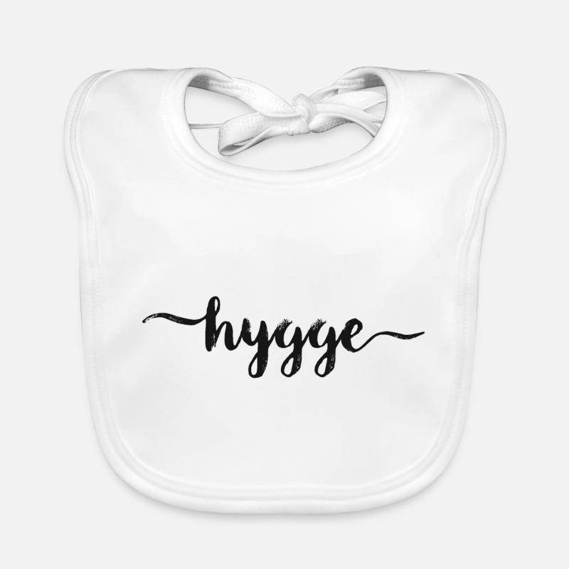 hygge Handschrift Geschenkidee dänisch hyggelig Baby Bio-Lätzchen