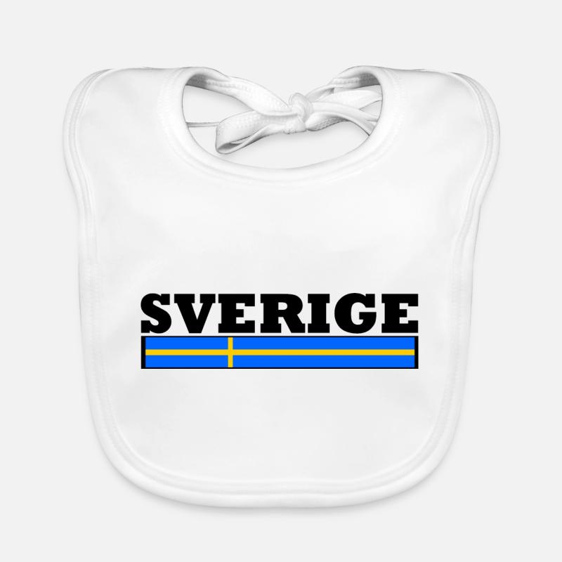 Drapeau suède Bavoir bio Bébé
