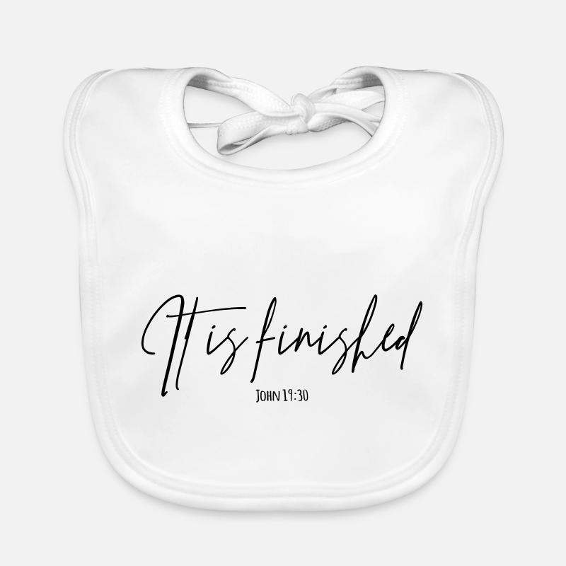 It is finished Organic Baby Bibs