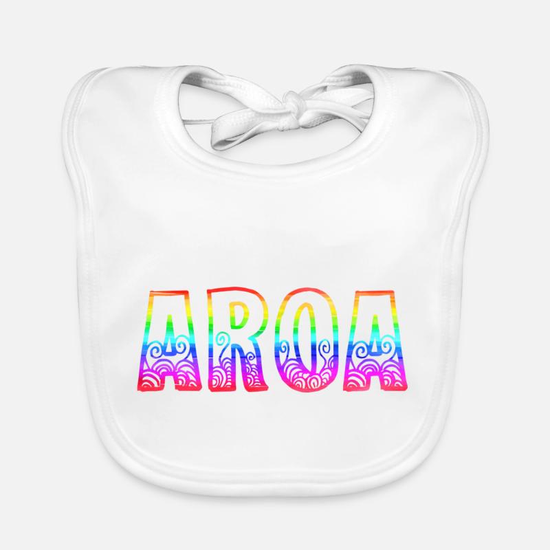 aroa rs regenbogen Baby Bio-Lätzchen