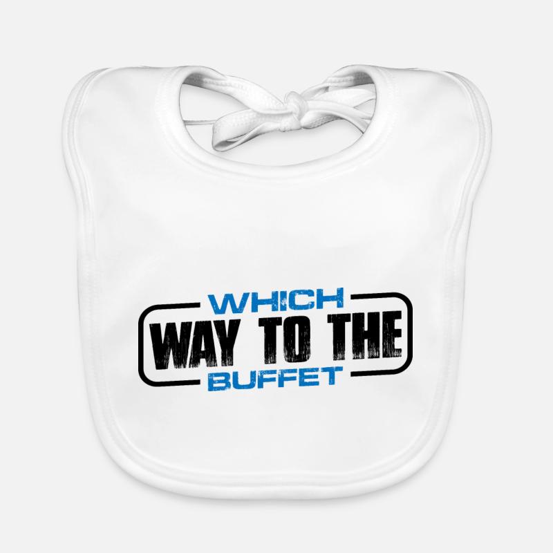 Which Way To The Buffet 17 Organic Baby Bibs