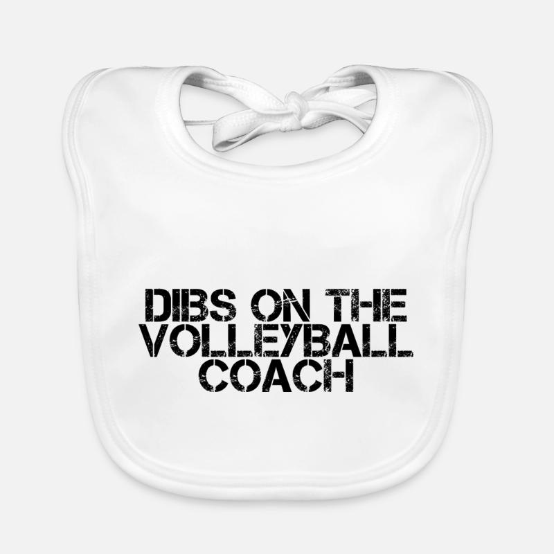 Dibs On The Volleyball Coach 2 Baby Bio-Lätzchen