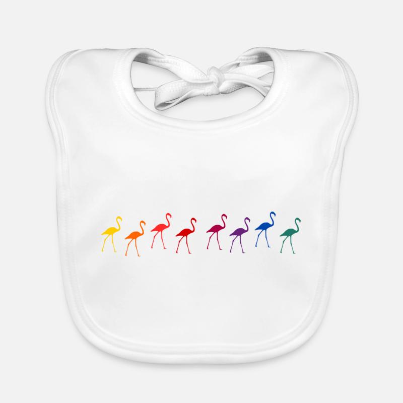 flamingos Organic Baby Bibs