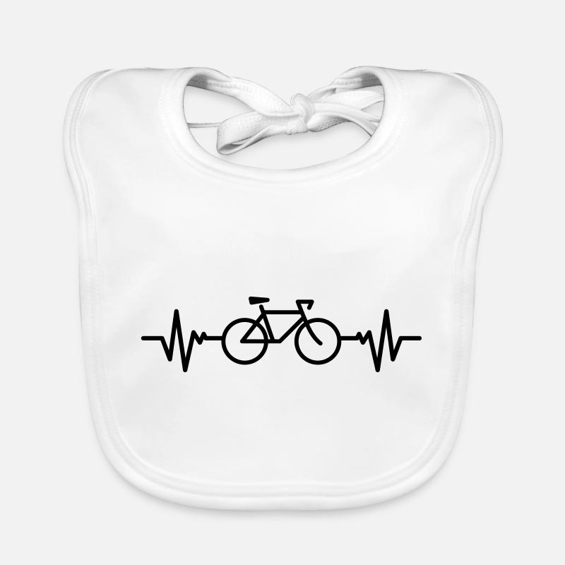 Cyclisme / Vélo - Bavoir bio Bébé - blanc