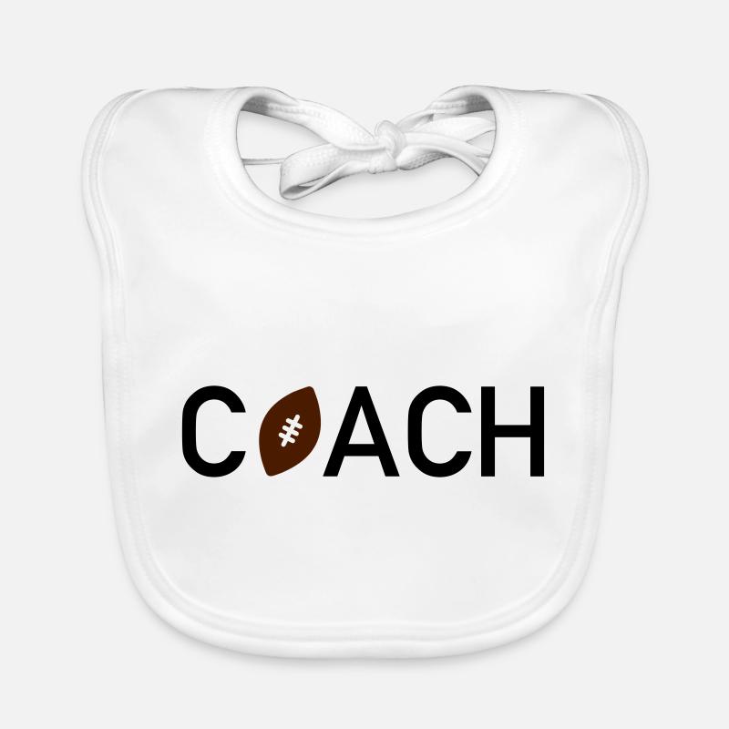 Coach (football) - Bavoir bio Bébé - blanc