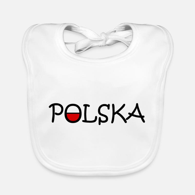 Polska - Polen Baby Bio-Lätzchen