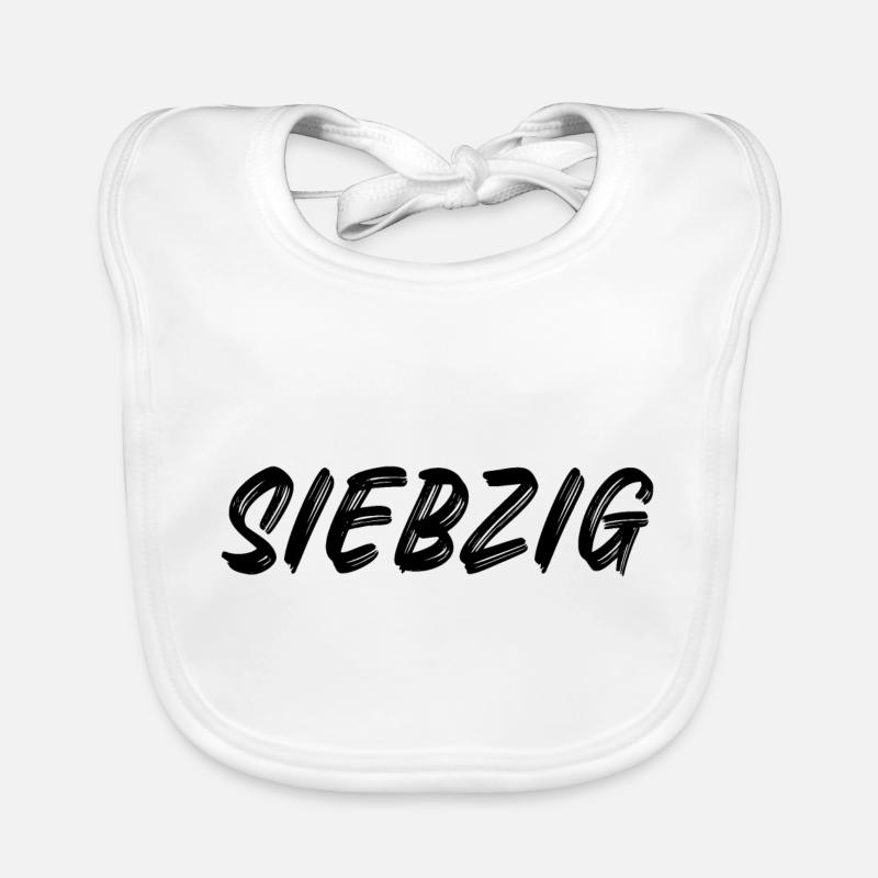 70 - Siebzig - 70. Geburtstag Baby Bio-Lätzchen