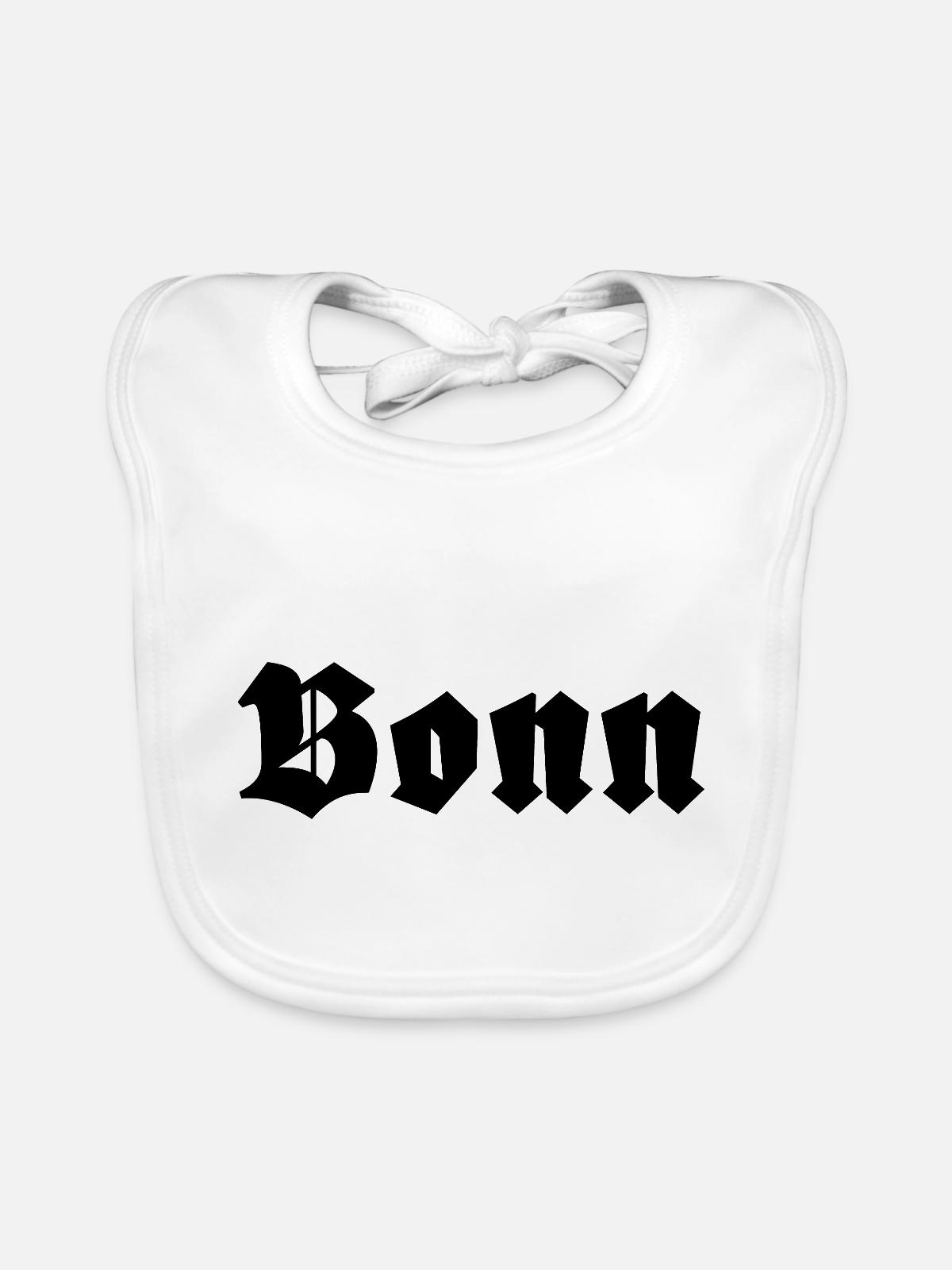 Bonn - Baby Bio-Lätzchen - Weiß - Vorne