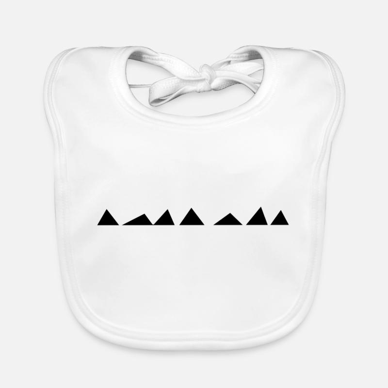 Triangles triangulaires Bavoir bio Bébé