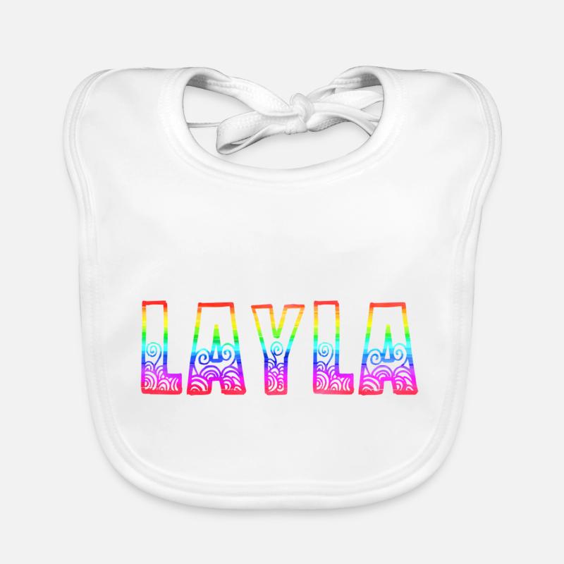 layla rs arc-en-ciel Bavoir bio Bébé