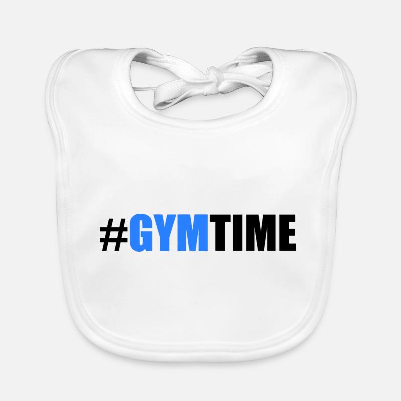 Gym - Bavoir bio Bébé - blanc