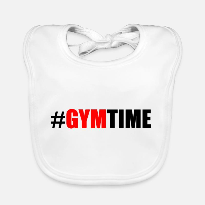 Gym - Bavoir bio Bébé - blanc