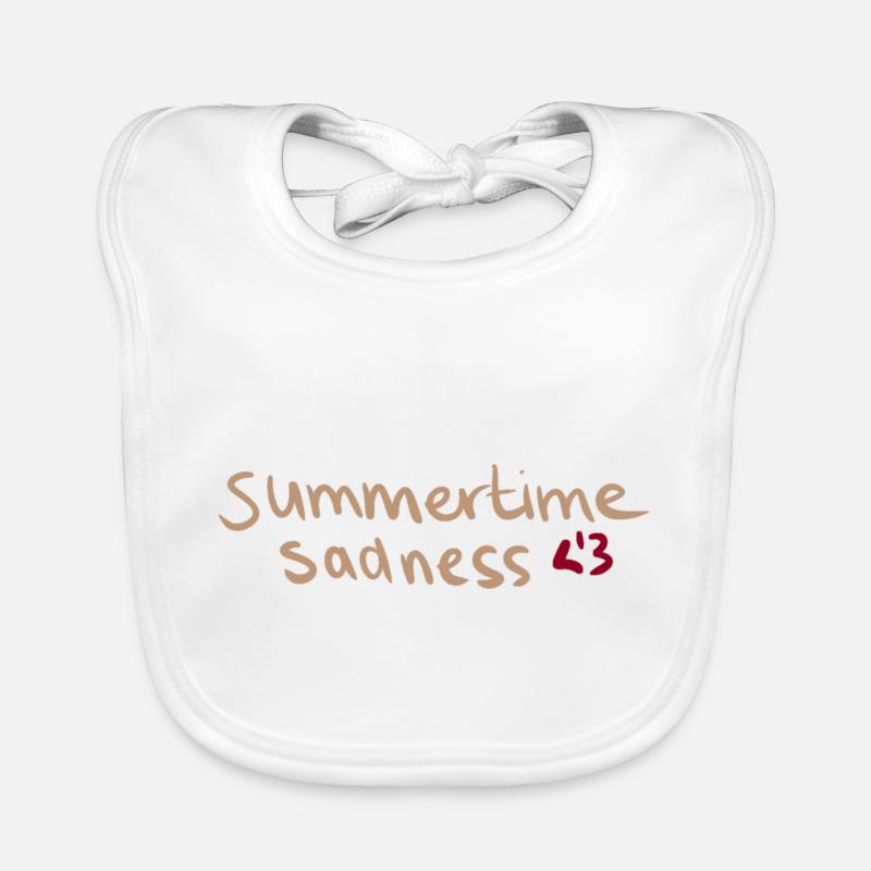 summertime sadness Organic Baby Bibs