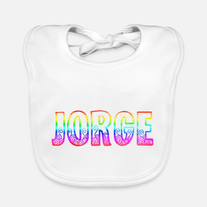 jorge rs regenbogen Baby Bio-Lätzchen