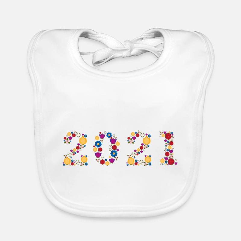 Fleurs 2021 Bavoir bio Bébé