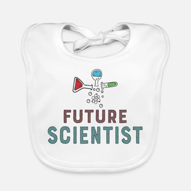 Future Scientist / Future Scientist - Bavoir bio Bébé - blanc