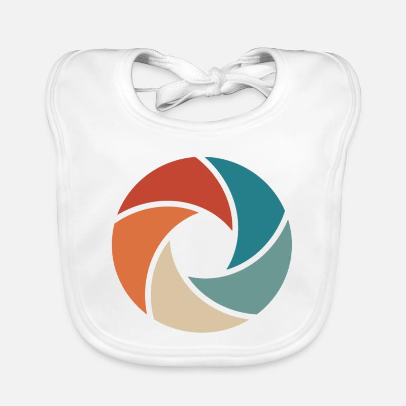 camera Organic Baby Bibs