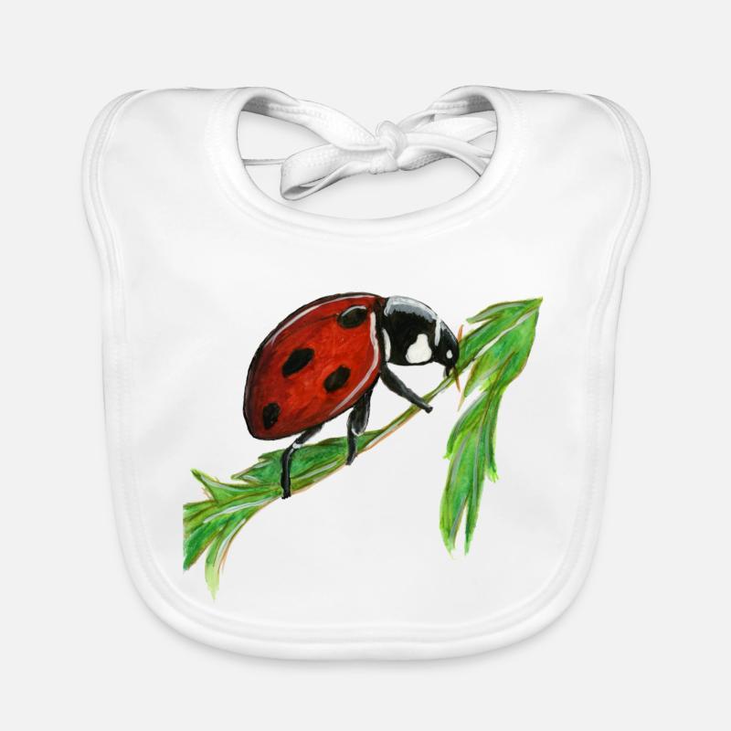 ladybug Organic Baby Bibs