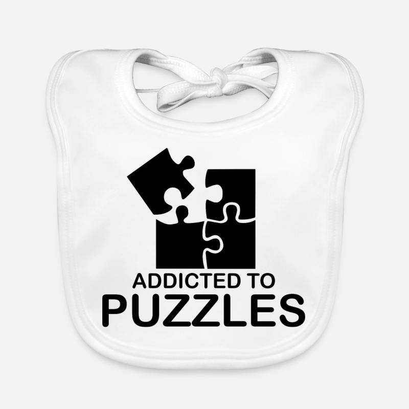 Puzzle Saying Gift Autsimus Puzzles Thinking Sports Organic Baby Bibs