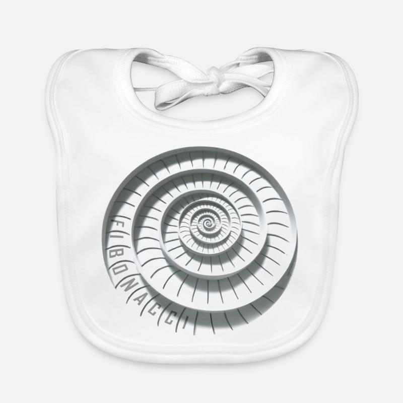 fibonacci abstrakt Baby Bio-Lätzchen