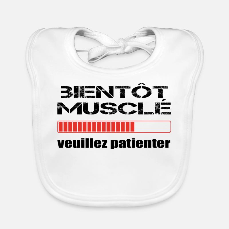 Bientôt Musclé Bavoir bio Bébé