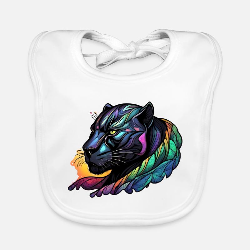Panther Organic Baby Bibs