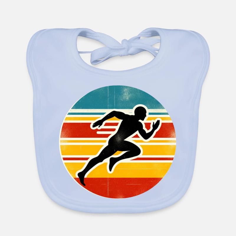 Sprinter - Athlétisme Bavoir bio Bébé
