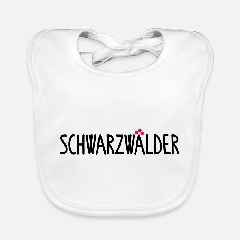 Schwarzwälder - Baby Bio-Lätzchen - Weiß
