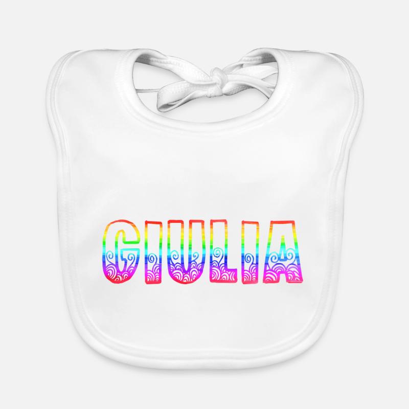 giulia rs arc-en-ciel Bavoir bio Bébé