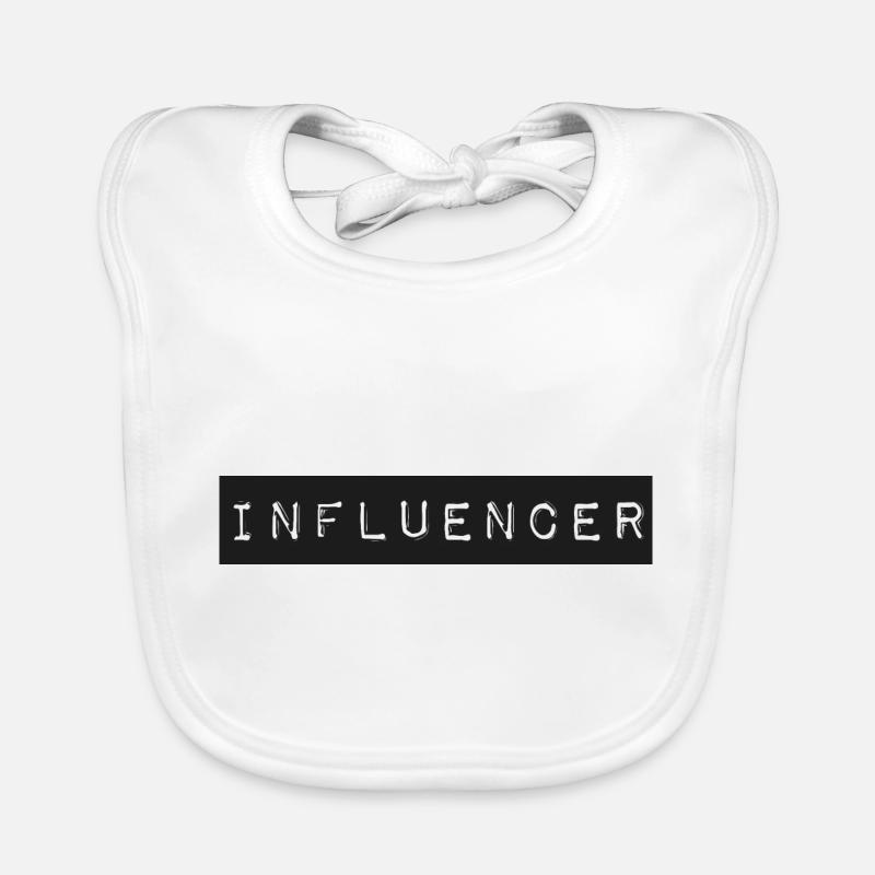 Influencer box logo Organic Baby Bibs