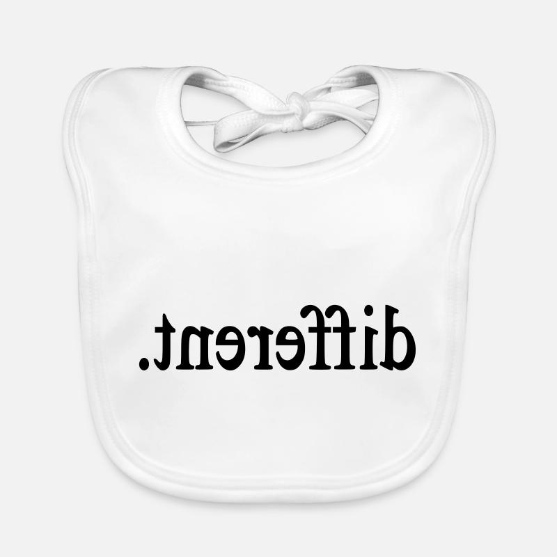 Différent - énonciation drôle Bavoir bio Bébé