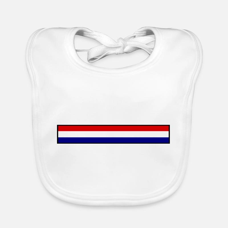 Drapeau Hollande Bavoir bio Bébé