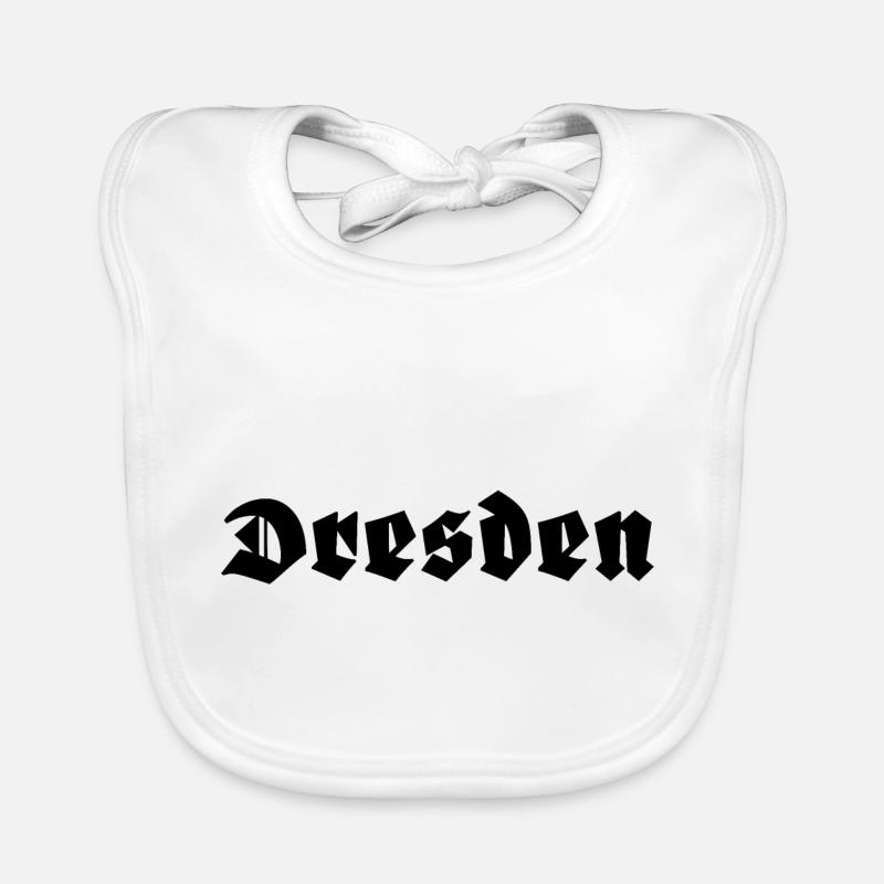Dresden - Baby Bio-Lätzchen - Weiß