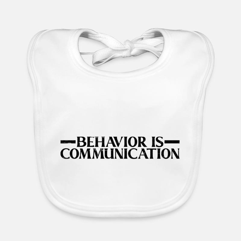 Behavior Is Communication 9 Organic Baby Bibs
