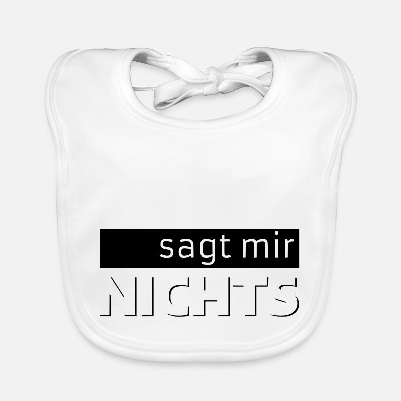 sagt mir NICHTS Baby Bio-Lätzchen