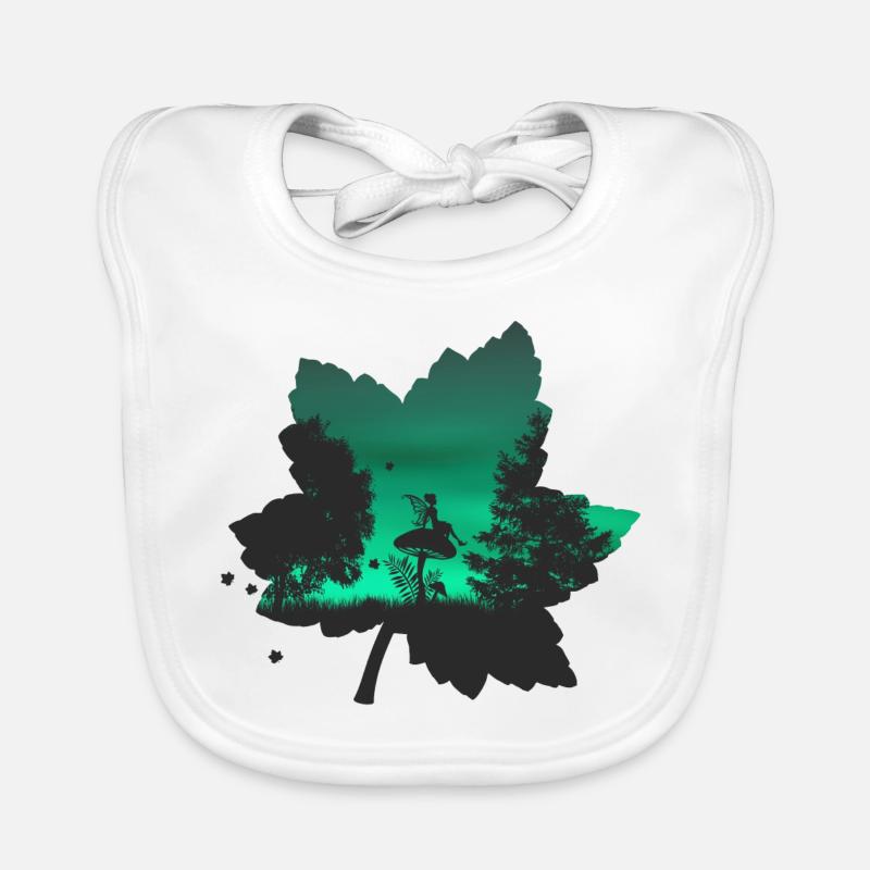 vert Waldelfe Bavoir bio Bébé