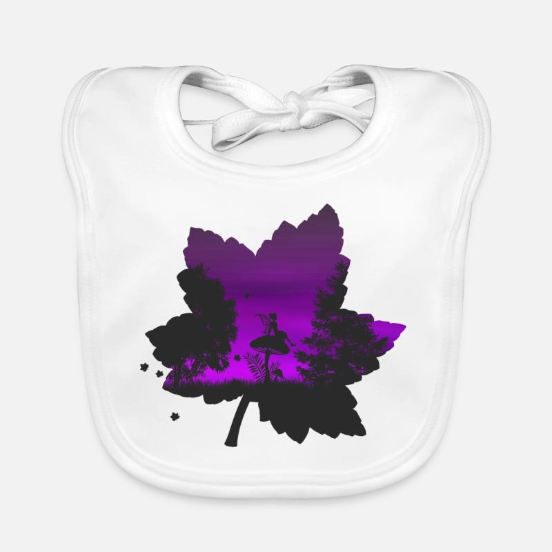 Waldelfe lila Bavoir bio Bébé