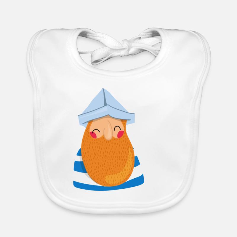 SAiLOR - Bavoir bio Bébé - blanc