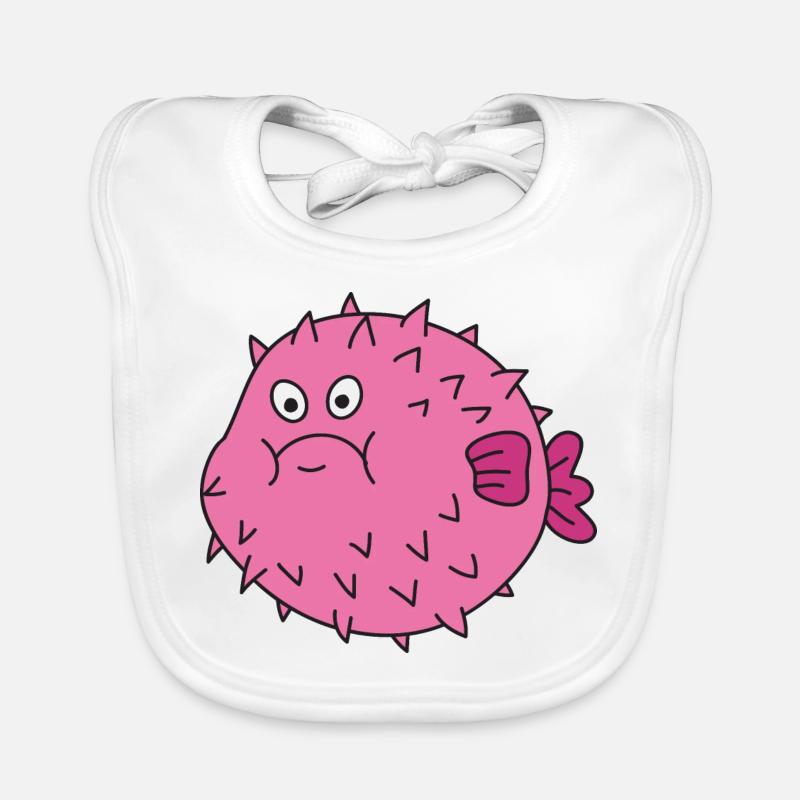 Poisson mignon mignon Bavoir bio Bébé