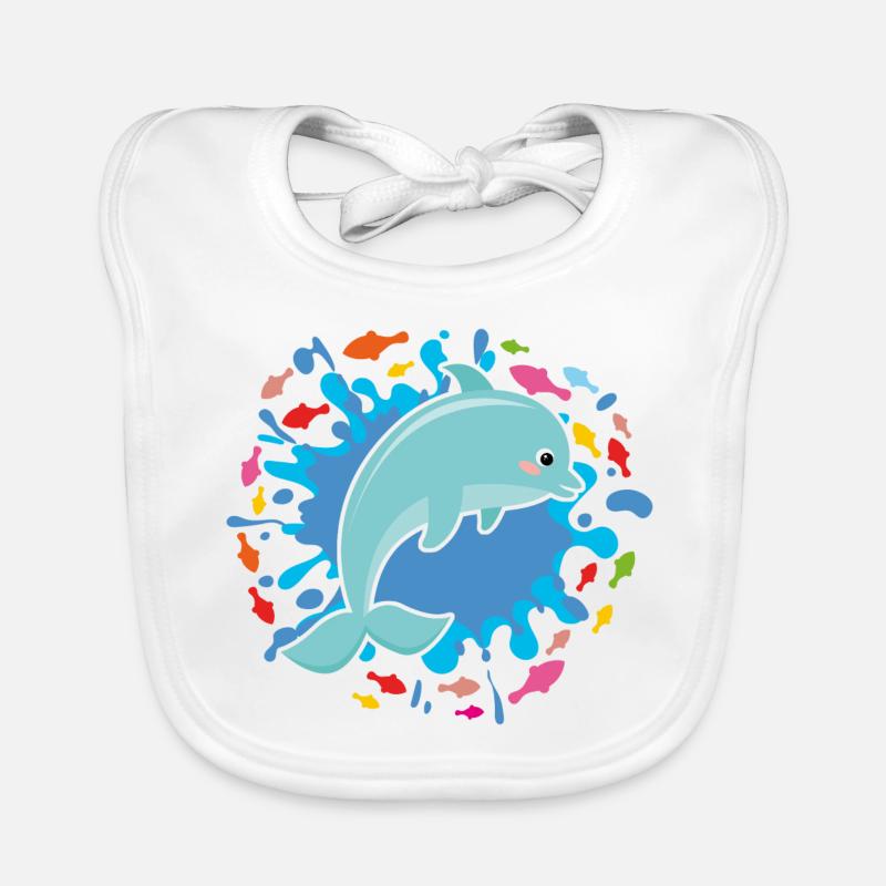 Petit dauphin Bavoir bio Bébé