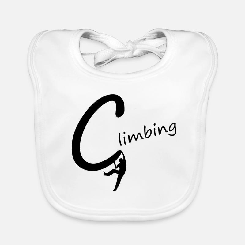 Cooles Kletterdesign, Kletterer, Climbing, Boulder Baby Bio-Lätzchen