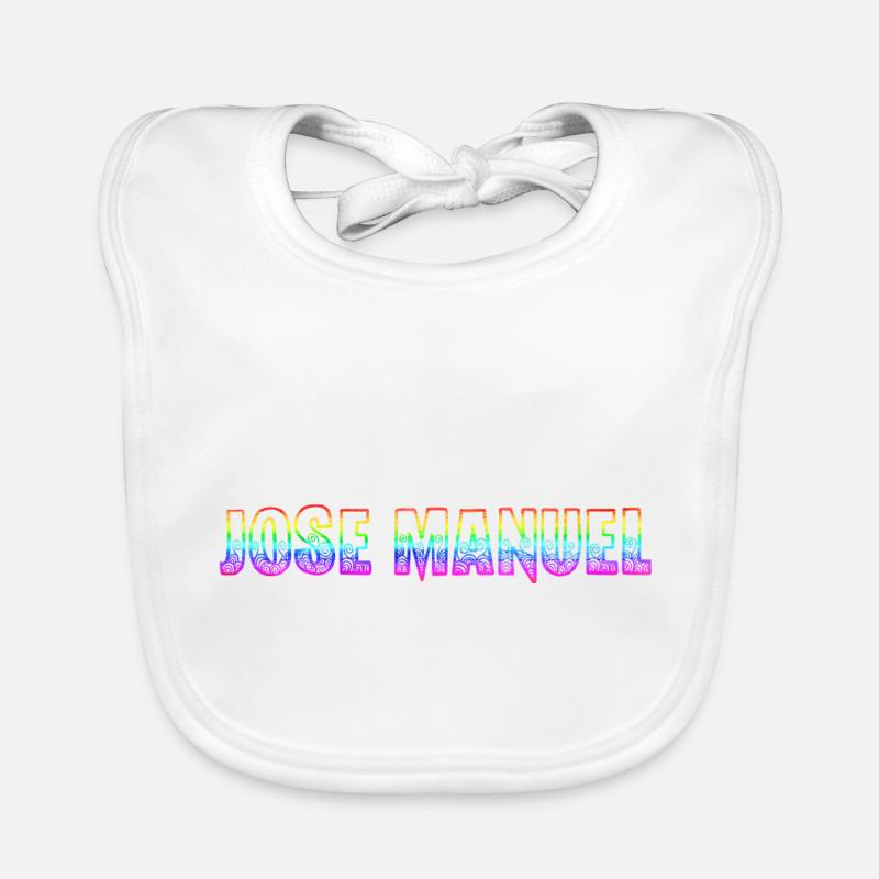 jose manuel rs regenbogen Baby Bio-Lätzchen