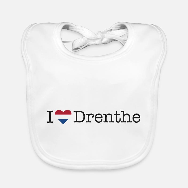 J’adore Drenthe - Bavoir bio Bébé - blanc