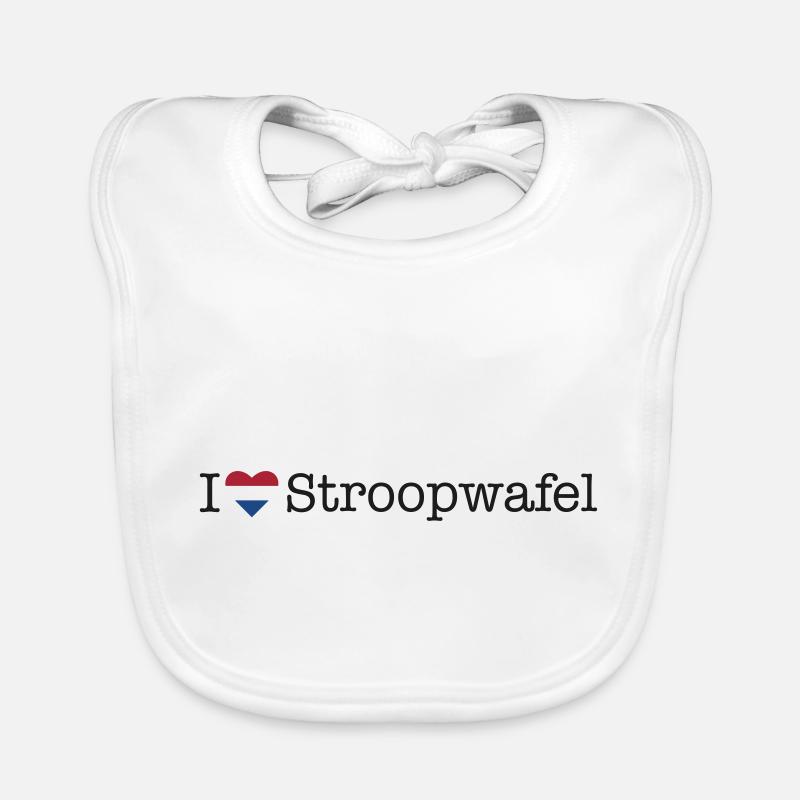 I love Stroopwafel Organic Baby Bibs