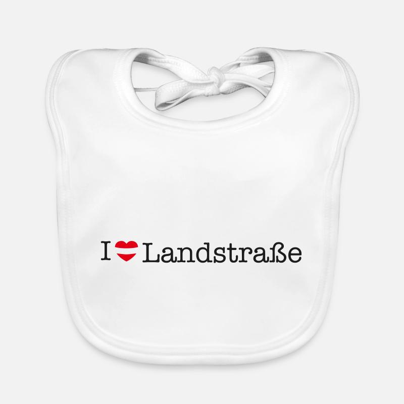 J’adore la route de campagne - Bavoir bio Bébé - blanc