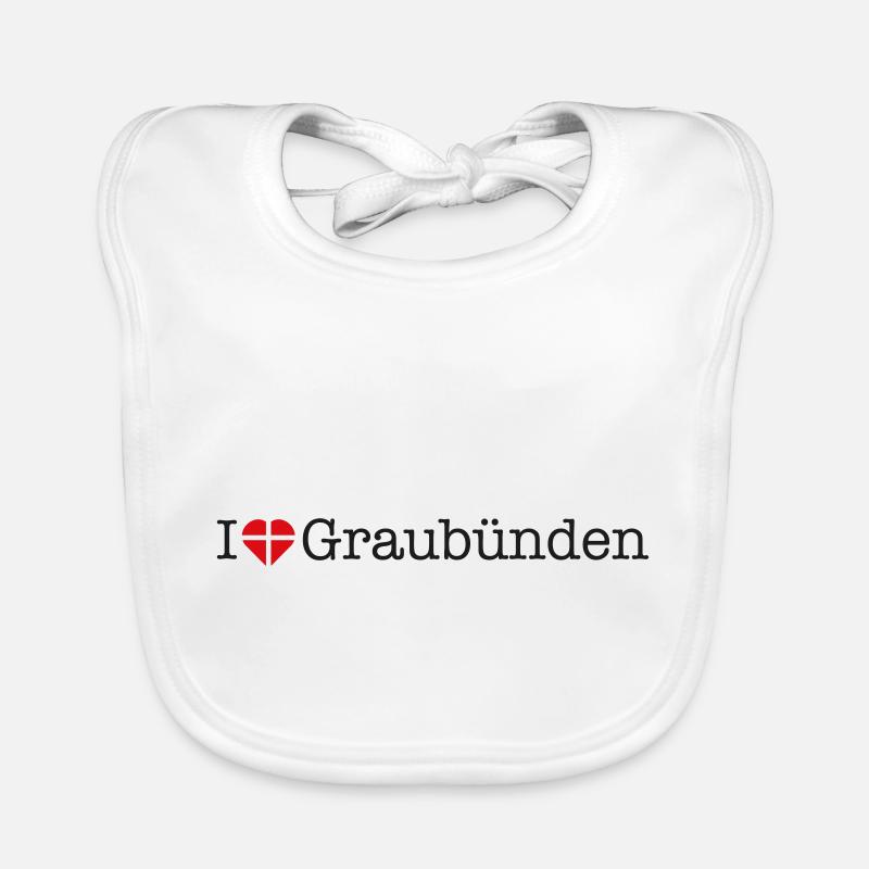J’adore les Grisons Bavoir bio Bébé