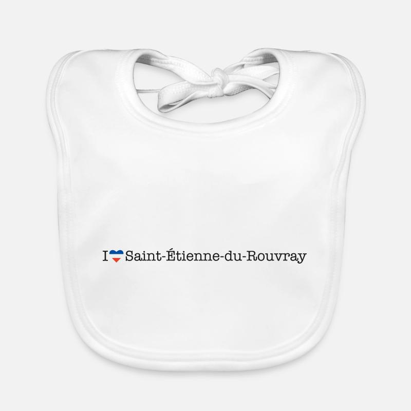 I love Saint Étienne du Rouvray Baby Bio-Lätzchen